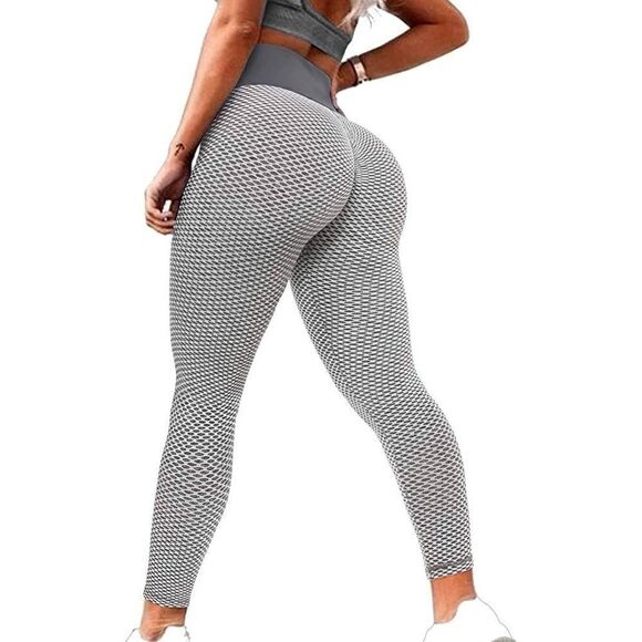 Womens Tiktok Butt Lifting Workout Leggings High Waisted Booty Leggings … - Picture 2 of 9